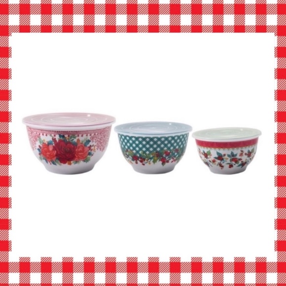 The Pioneer Woman Other - The Pioneer Woman Cheerful Rose 6 piece Bowl set